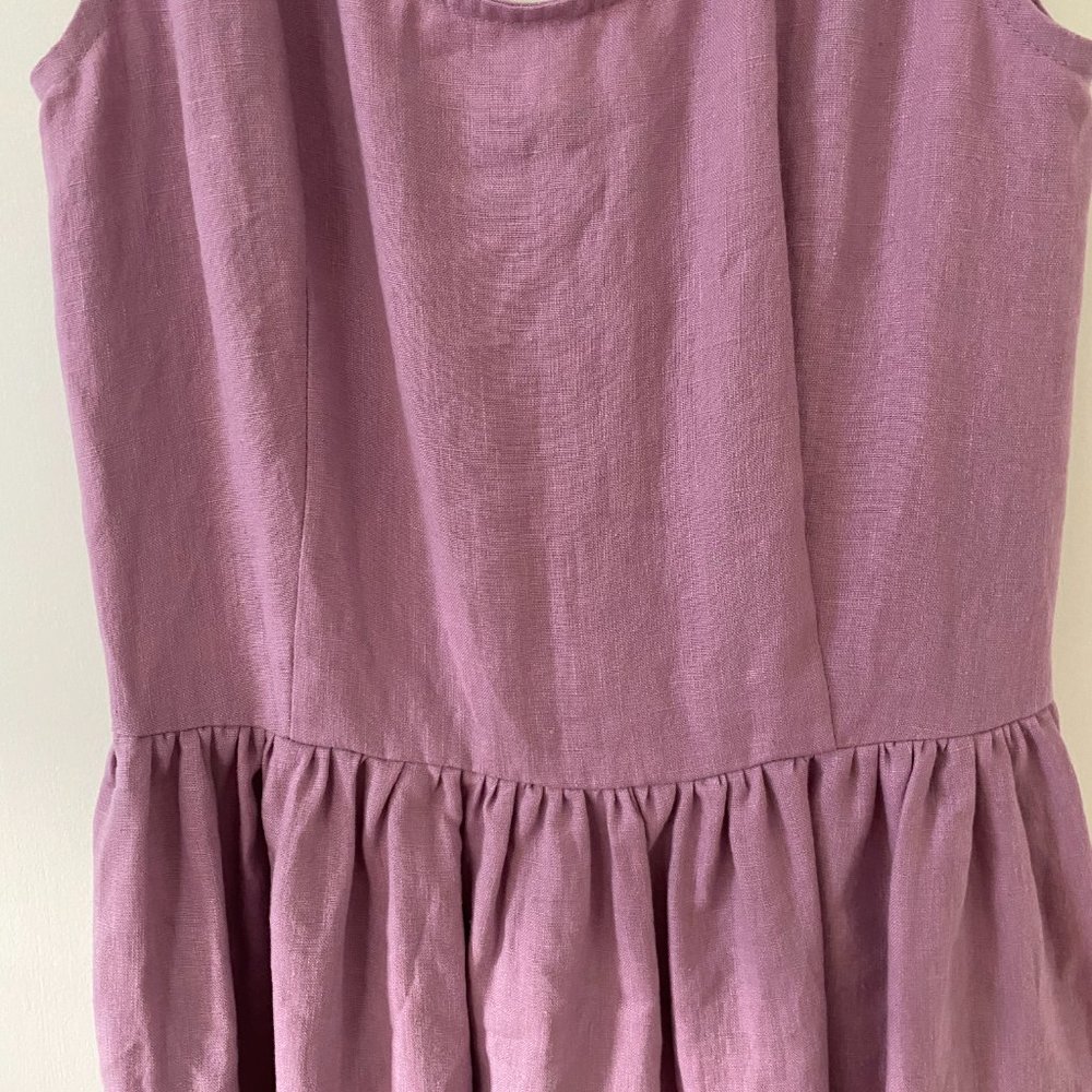 Lilac OffOn Linen Extra Small Dress - Picture 3 of 6